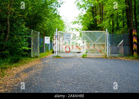 Grenze Station der ehemaligen innerdeutschen Grenze zwischen der DDR und Deutschland bei Eussenhausen Stockfoto