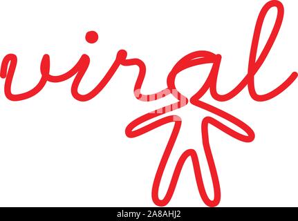 Social Media Einflussnehmer virale gegangen - Abbildung Stock Vektor