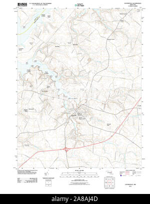 USGS TOPO Karte Maryland MD Centerville 20110913 TM Stockfoto