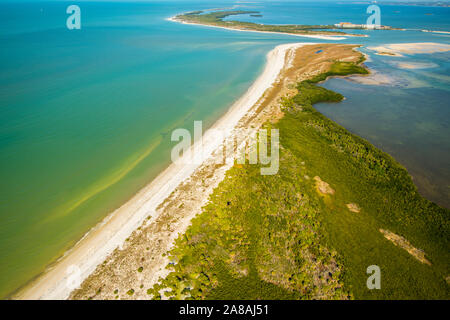 Der Caladesi Island State Park, Florida. Südwesten Florida in der Nähe von Clearwater Beach, Golf von Mexiko Stockfoto