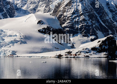 Chilenischen Antarktisstation Stockfoto