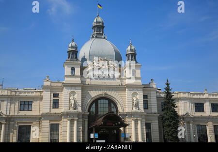 Zentralen Bahnhof, Lviv, Ukraine Stockfoto