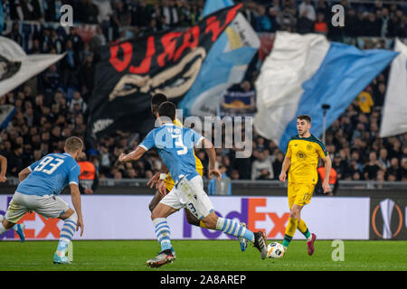 Rom, Italien. 07 Nov, 2019. Latium X CELTIC - Werfen Sie während des Spiels zwischen Latium vs Celtic im Estadio Olimpico in Rom statt. Das gleiche gilt für Europa Liga 2019/2020. (Foto: Richard Callis/Fotoarena) Credit: Foto Arena LTDA/Alamy leben Nachrichten Stockfoto