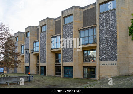 Das Äußere von Winchester Crown Court, Winchester, Hampshire, UK Stockfoto