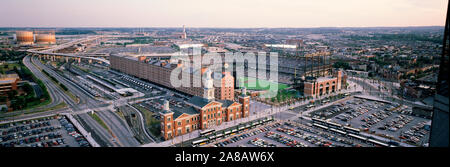 Luftaufnahme von ein Baseballfeld, Baltimore, Maryland, USA Stockfoto