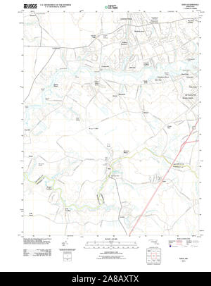 USGS TOPO Karte Maryland MD Eden 20110630 TM Stockfoto