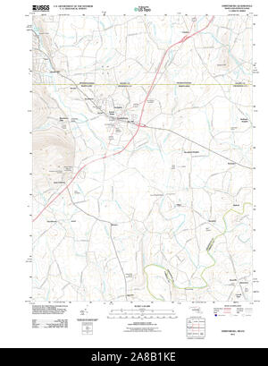 USGS TOPO Karte Maryland MD Genga 20110706 TM Stockfoto