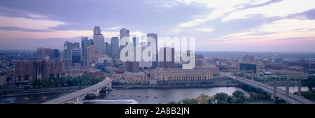 Gebäude in einer Stadt, Minneapolis, Minnesota, USA Stockfoto