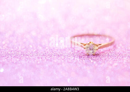 Diamant-Ring Stockfoto