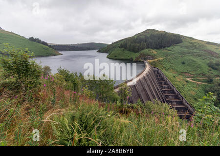 Llyn Clywedog Damm in Powys, Mid Wales Stockfoto