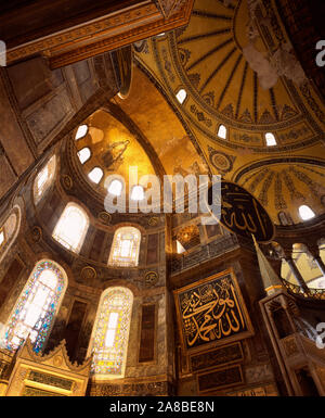 Architektonische Details eines Museums, der Hagia Sofia, Istanbul, Türkei Stockfoto