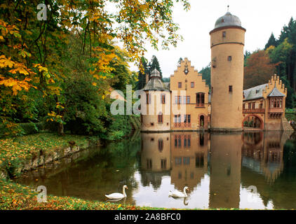 Schloss Mespelbrunn, Unterfranken, Bayern, Deutschland Stockfoto