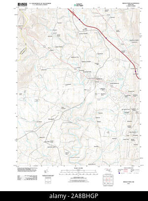USGS TOPO Karte Maryland MD Middletown 20110624 TM Stockfoto