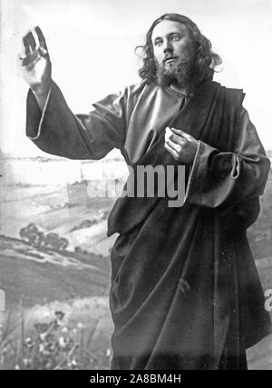 Christus (Anton Lang) in Leidenschaft spielen, Oberammergau, Bayern, Deutschland ca 1900 Stockfoto