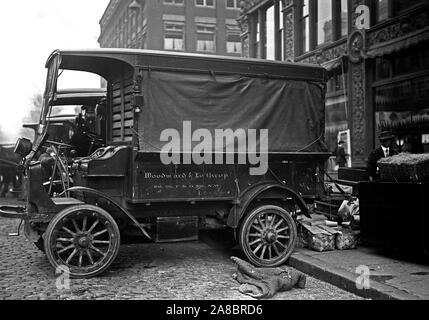 Woodward & Lothrop Kaufhaus (Woodies) Lkw, Washington D.C. Ca. 1912 Stockfoto