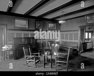 National Press Club Lounge Ca. 1900s Stockfoto