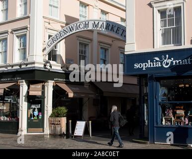 Greenwich Markt Stockfoto