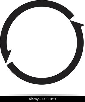 Laden Sie das Symbol auf weißem Hintergrund. Flat Style. Pfeile Symbol für Ihre Web site Design, Logo, App, UI. Spiel Logo. Symbol zum Aktualisieren. Laden Sie unterzeichnen. Stock Vektor