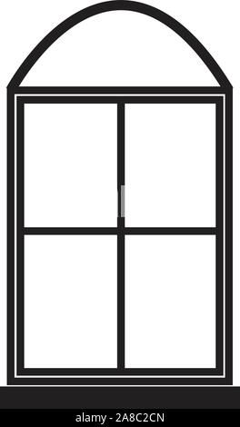 Windows Symbol auf weißem Hintergrund. Windows anmelden. Flat Style. Stock Vektor