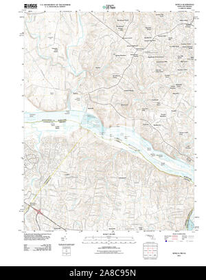 USGS TOPO Karte Maryland MD Seneca 20110624 TM Stockfoto