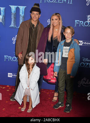 Los Angeles, USA. 07 Nov, 2019. Bronx Wentz, Evan Ross, Ashlee Simpson, Jagger Schnee Ross 073 besucht die Premiere von Disney's Frozen 2' bei Dolby Theater am November 07, 2019 in Hollywood, Kalifornien. Credit: Tsuni/USA/Alamy leben Nachrichten Stockfoto