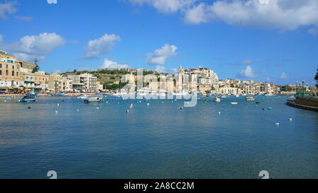 Marsascala Bay, Porto Marsascala, Malta Stockfoto