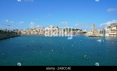 Marsascala Bay, Porto Marsascala, Malta Stockfoto