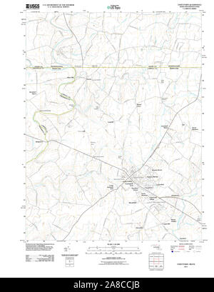 USGS TOPO Karte Maryland MD Cape Town 20110706 TM Stockfoto