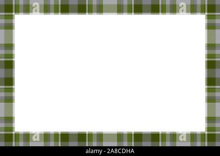Vintage frame Vektor. Schottischen Grenze Muster retro Style. Schönheit leeren Hintergrund, Vorlage für Foto, Portrait, album. Tartan plaid Ornament. Stock Vektor
