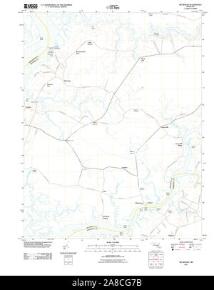 USGS TOPO Karte Maryland MD Wetipquin 20110630 TM Stockfoto
