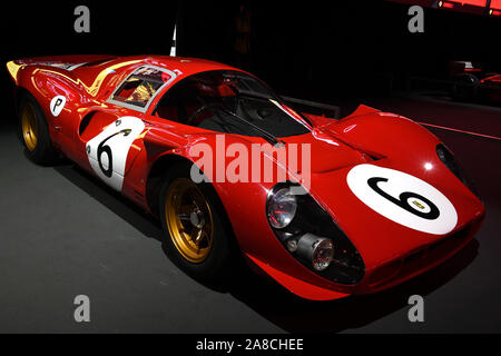 Mugello, 25. Oktober 2019: Historische Prototyp Ferrari 330 P4 1967 auf dem Display während Finali Mondiali Ferrari 2019 in Mugello Circuit Stockfoto