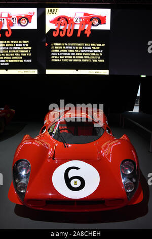 Mugello, 25. Oktober 2019: Historische Prototyp Ferrari 330 P4 1967 auf dem Display während Finali Mondiali Ferrari 2019 in Mugello Circuit Stockfoto