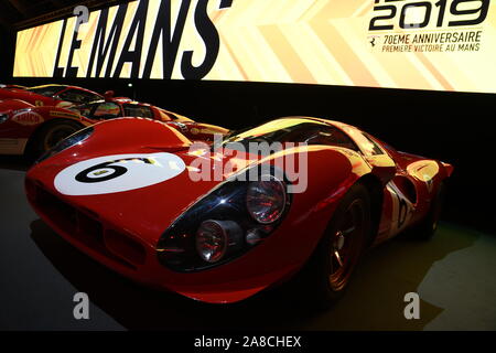 Mugello, 25. Oktober 2019: Historische Prototyp Ferrari 330 P4 1967 auf dem Display während Finali Mondiali Ferrari 2019 in Mugello Circuit Stockfoto