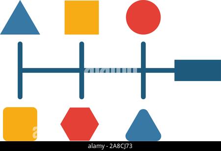 Vielzahl Symbol. Flach, kreatives Element von großen Daten icons Collection. Farbige Vielfalt Symbol für Vorlagen, Web Design und Software Stock Vektor