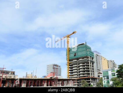 Die sich verändernden Skyline von Addis Abeba, Äthiopien. Stockfoto