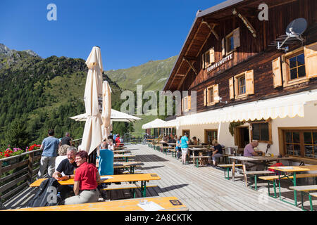 Furkelhutta, Bergrestaurant. Stockfoto