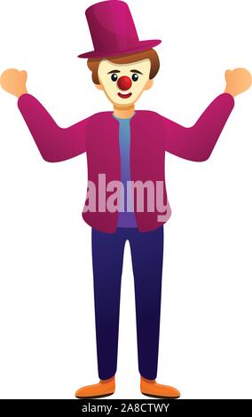 Clown Symbol. Cartoon von clown Vektor Symbol für Web Design auf weißem Hintergrund Stock Vektor