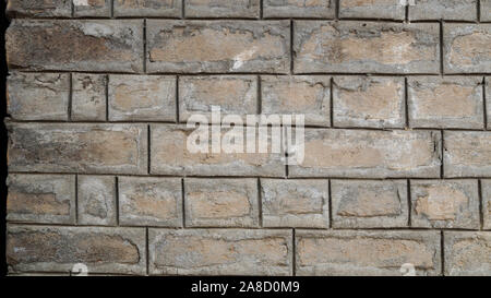 Mauer Textur von alten, dunklen Braun wand Panoramablick Hintergrund Stockfoto