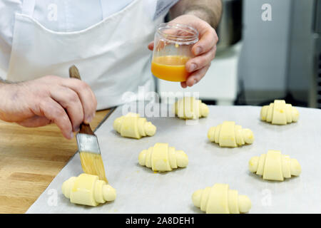 Die "echte" französische Croissant Stockfoto