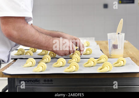 Die "echte" französische Croissant Stockfoto