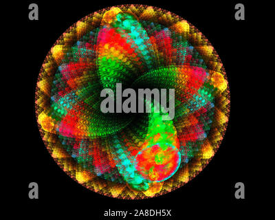 Dieses Bild wurde mit Hilfe von Fraktalen erzeugen und Grafik manipulation Software erstellt. Stockfoto