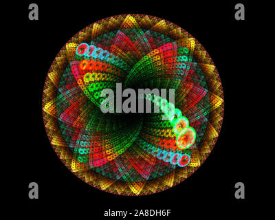 Dieses Bild wurde mit Hilfe von Fraktalen erzeugen und Grafik manipulation Software erstellt. Stockfoto