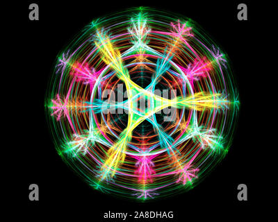 Dieses Bild wurde mit Hilfe von Fraktalen erzeugen und Grafik manipulation Software erstellt. Stockfoto