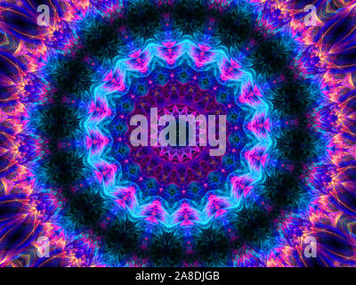 Dieses Bild wurde mit Hilfe von Fraktalen erzeugen und Grafik manipulation Software erstellt. Stockfoto
