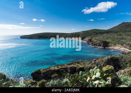 Turri der Strand von Sant'Antioco, Sardinien Stockfoto