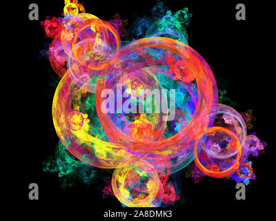 Dieses Bild wurde mit Hilfe von Fraktalen erzeugen und Grafik manipulation Software erstellt. Stockfoto