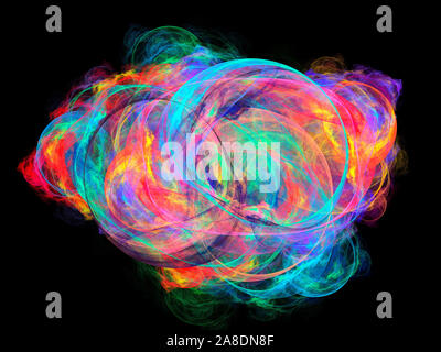 Dieses Bild wurde mit Hilfe von Fraktalen erzeugen und Grafik manipulation Software erstellt. Stockfoto