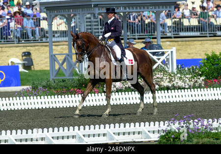 Olympische Spiele, Sydney 2000, Lone Jorgensen (DEN) Reiten FWB Kennedy Stockfoto