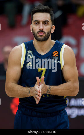 Belgrad, Serbien. 7 Nov, 2019. Facundo Campazzo von Real Madrid. Credit: Nikola Krstic/Alamy leben Nachrichten Stockfoto