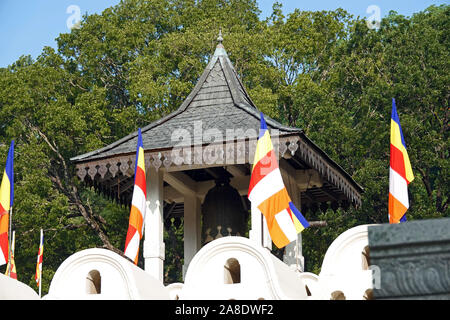 Tempel des Zahns, Royal Palace Complex, Kandy, zentrale Provinz, Sri Lanka Stockfoto